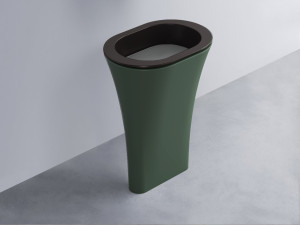 AMLA65-LV+AMPILO-CM+AMCOLO-MU Раковина Amedeo Ovale отдельностоящая cielo Enjoy + Amedeo