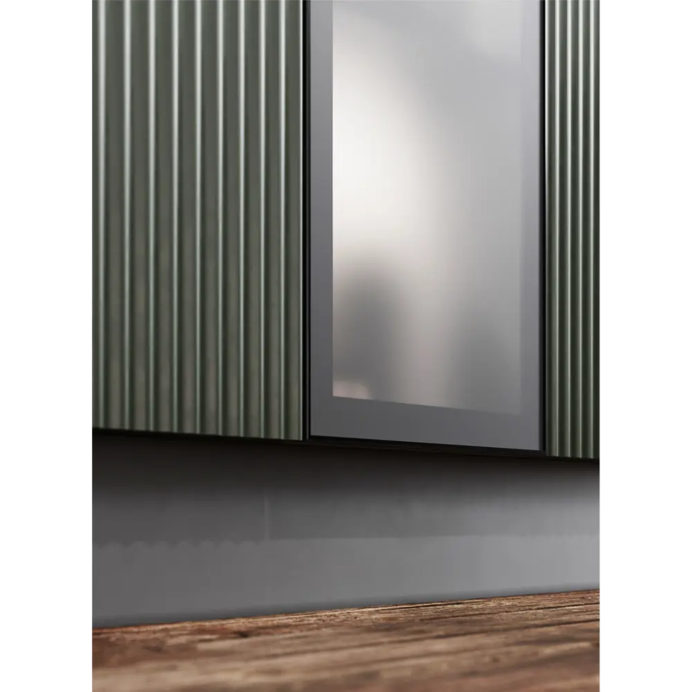 Фасад-витрина кухонного шкафа Вельск 39.7x76.5 см KONSENSA стекло цвет черный STLM-2127360 - Вид №6