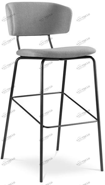 LD Seating Высокий табурет из ткани со спинкой и подставкой для ног Flexi chair Flexi 122-n1