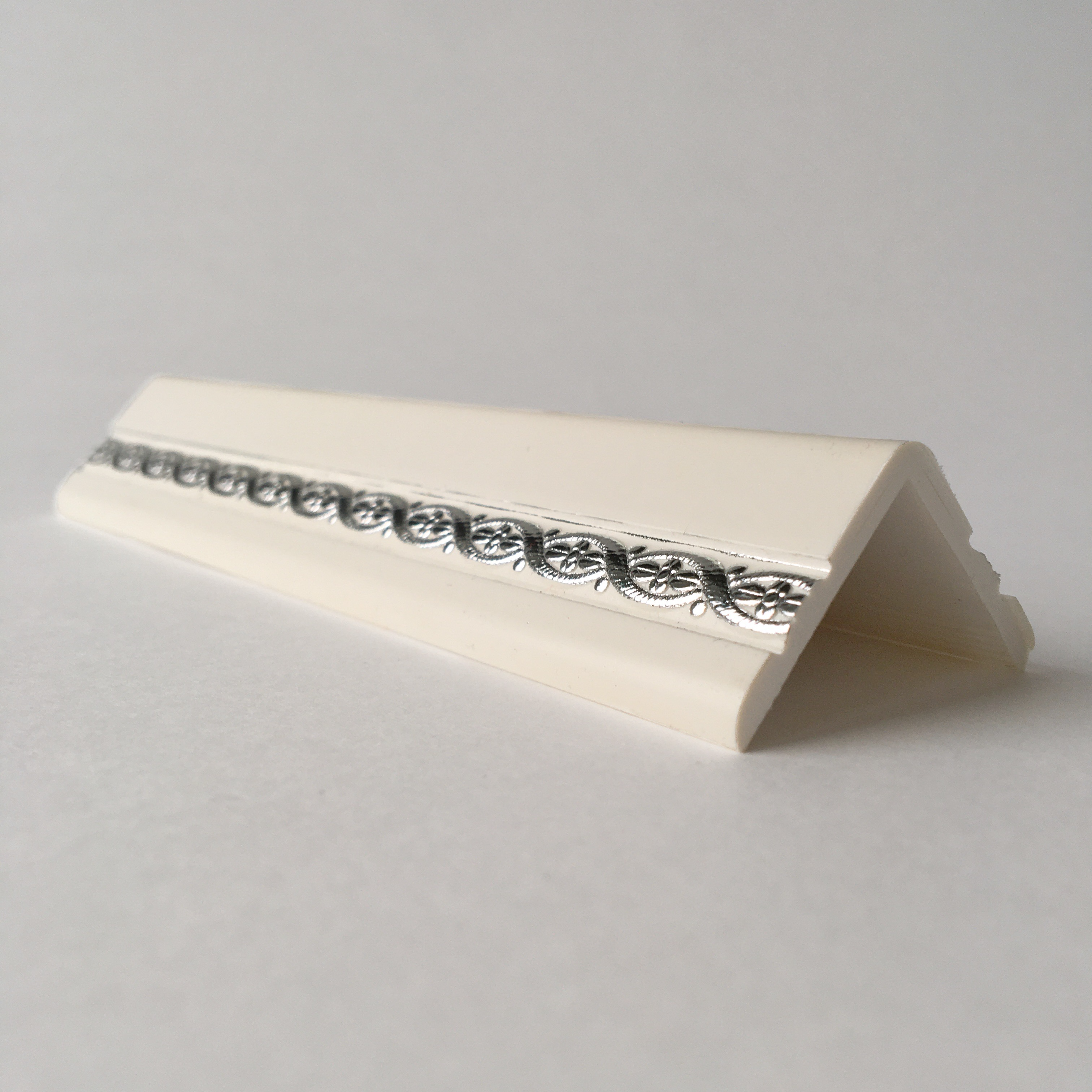 Угол наружный ПВХ Косичка хром DEKOR PANEL DP316