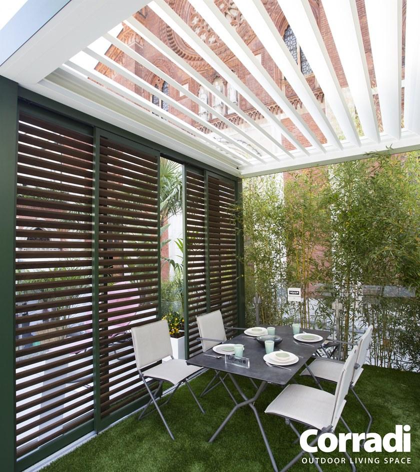 Corradi Алюминиевая пергола с регулируемыми жалюзи Bioclimatics sun-id-1405053 - Вид №2