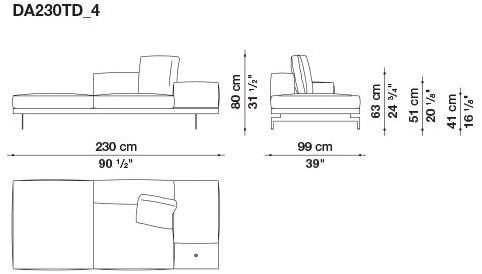 B&B Italia 3-х местный тканевый диван Dock sun-id-1376507 - Вид №121