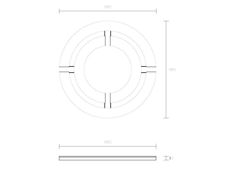 Металлическая решетка для деревьев SIT Сплит ARCH-00054130 - Вид №4