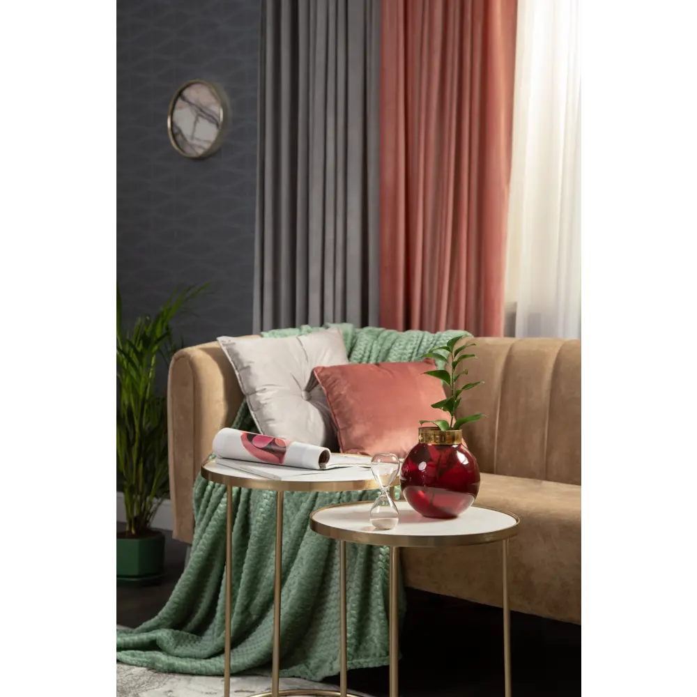 Подушка Бархат 43х43 см серая LINEN WAY STLM-2087001 - Вид №5