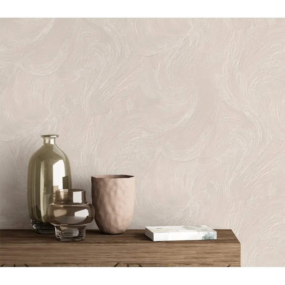 Обои флизелиновые Ateliero Дель Венто 1.06 м темно-бежевые At587352 Дельвенто STLM-2035452 - Вид №4