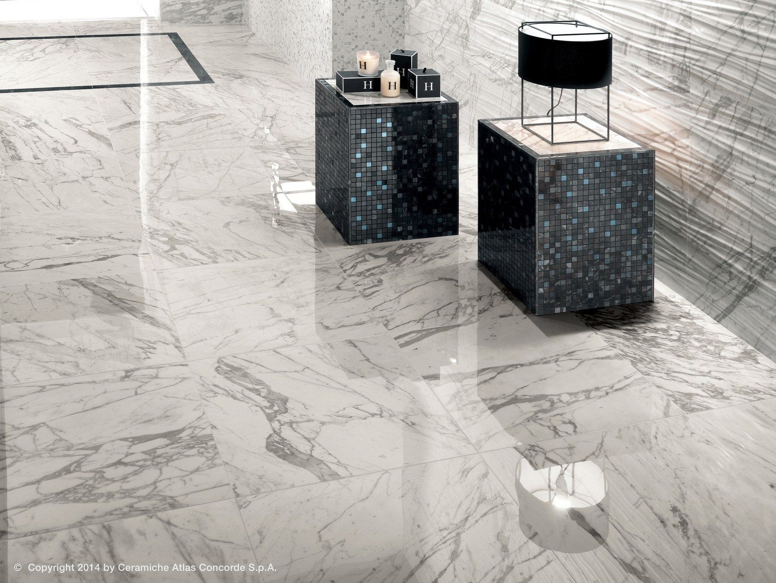 Пол из керамогранита с мраморным эффектом Atlas Concorde Marvel Pro ARCH-00098884 - Вид №11