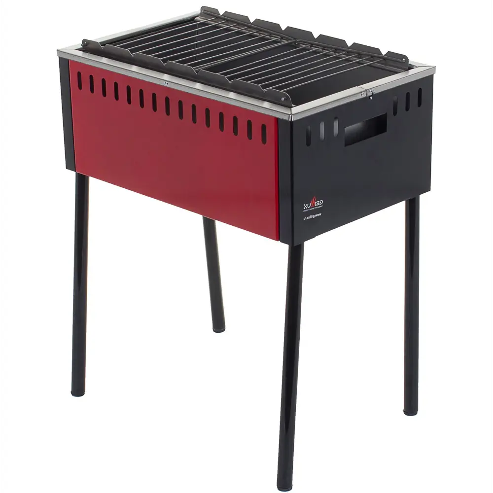 Мангал «Safer», двойные стенки, откидные решетки, дно 0.8 мм Santreyd STLM-2165668