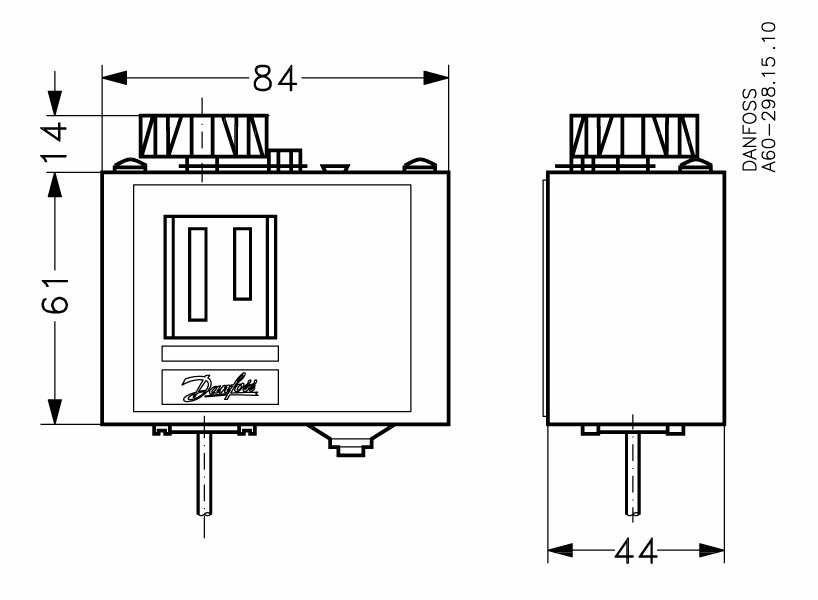 Danfoss KP — реле температуры для общепромышленного применения Реле температуры KP 81 060L112566  - Вид №7