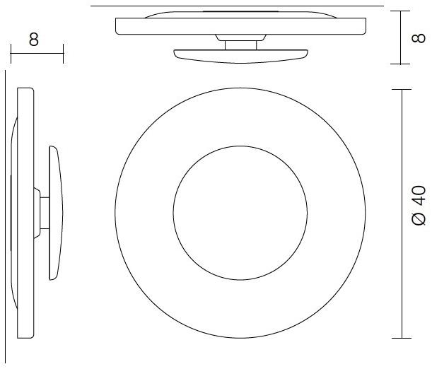 Martinelli Luce Настенный светильник из алюминия  1437/bi  - Вид №7