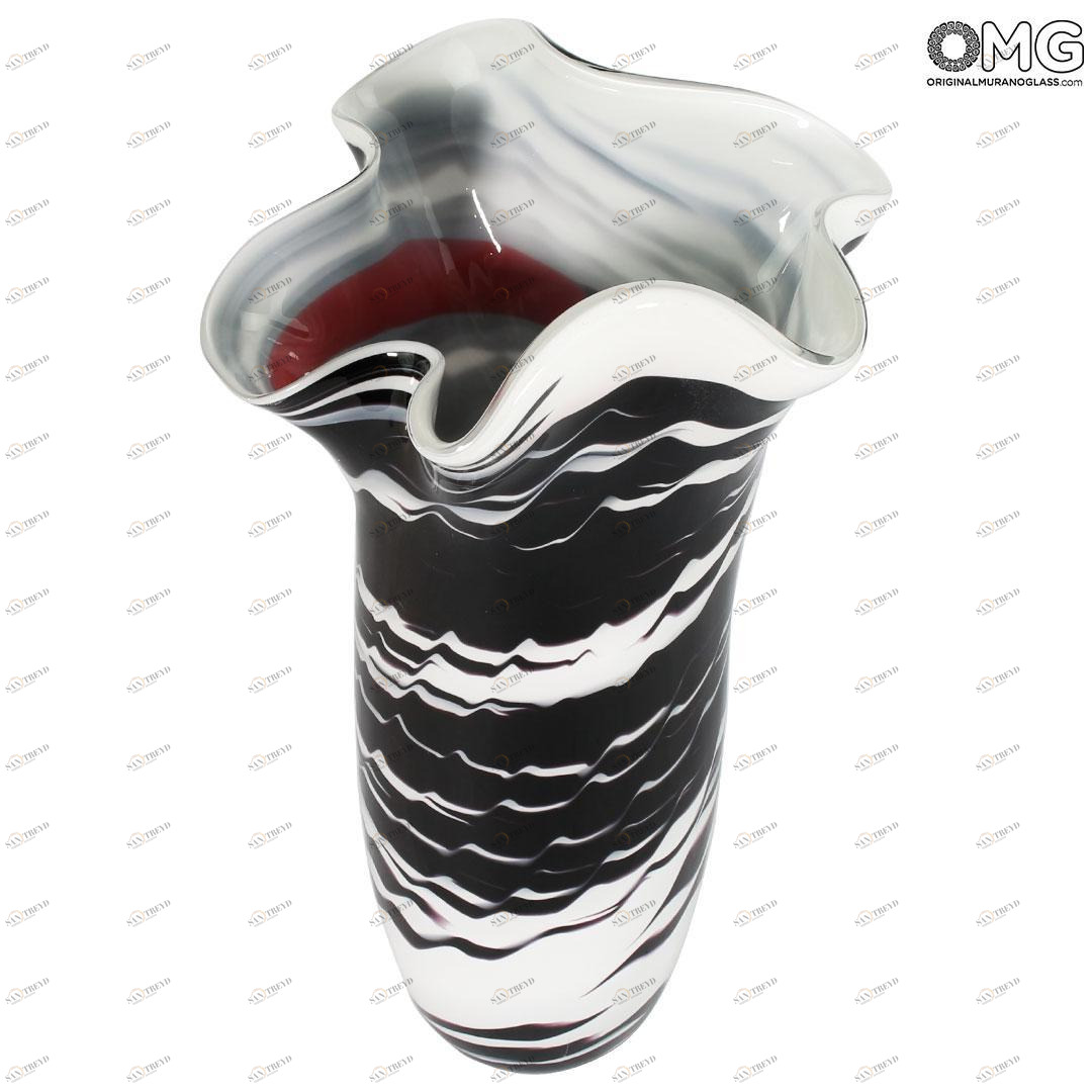 4844 ORIGINALMURANOGLASS Ваза Жёлтый Тюльпан - муранское стекло 17 см 