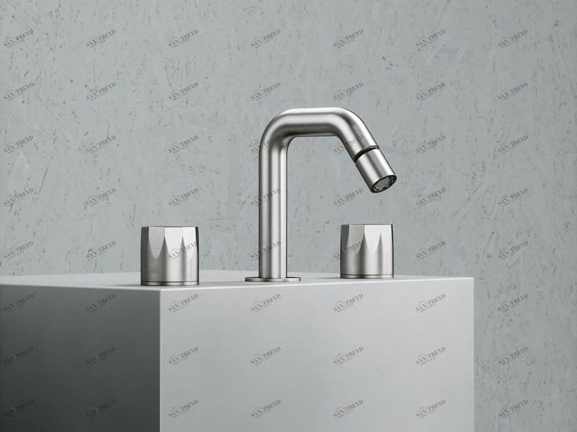 Quadrodesign Смеситель для раковины на 3 отверстия с поворотным изливом Hb sun-id-1499085