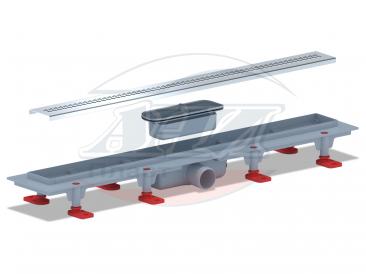 Трап пластиковый линейный Риф 650х62, выпуск 40 мм TL1265G АНИ пласт 201725 - Вид №1