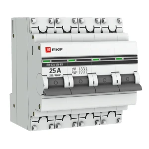Выключатель нагрузки EKF ВН-63 4P 25 А 84405745 STLM-2195991