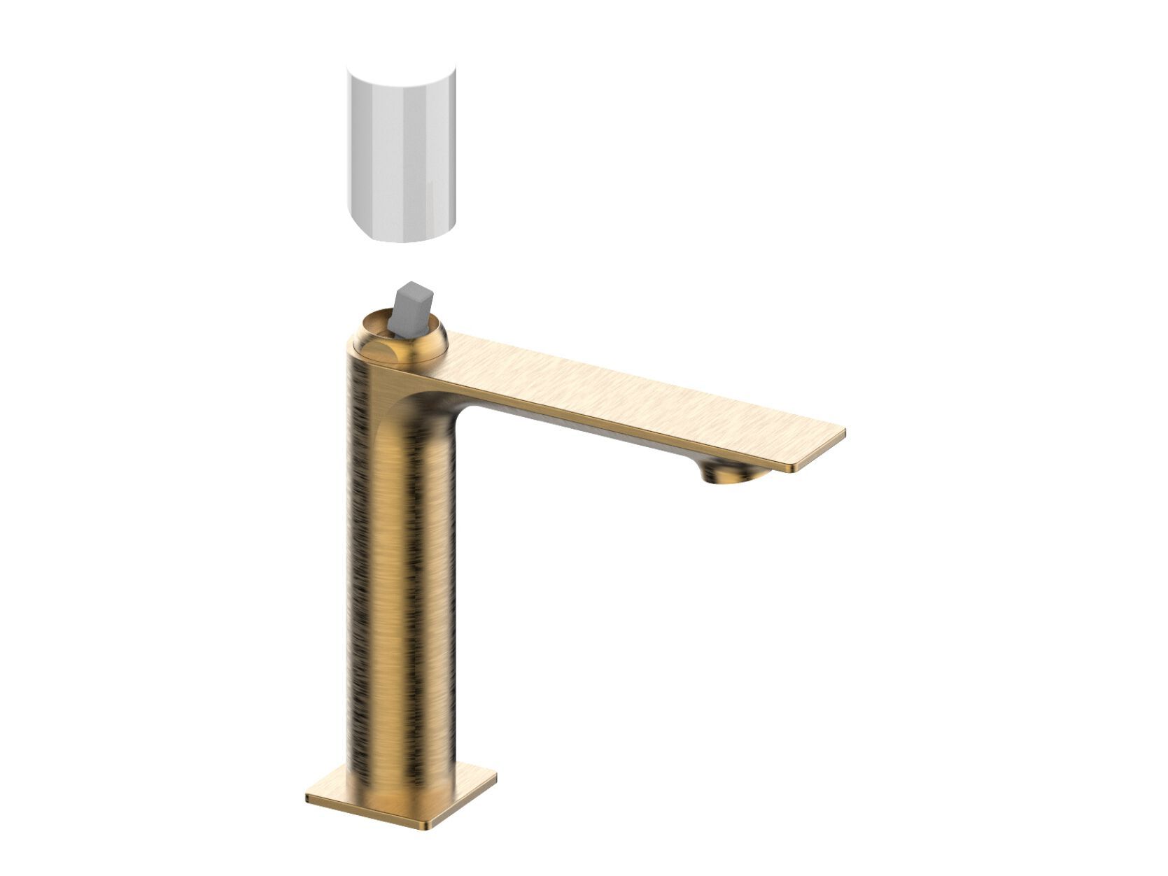 Однорычажный смеситель для раковины с автоматическим сливом Rubinetterie Frattini Narciso S ARCH-00043114