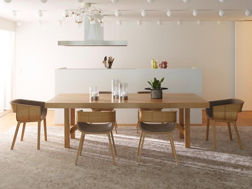 Casamania & Horm Стул из дуба, обитый тканью или кожей, с подлокотниками Maritime sun-id-1345106 - Вид №2