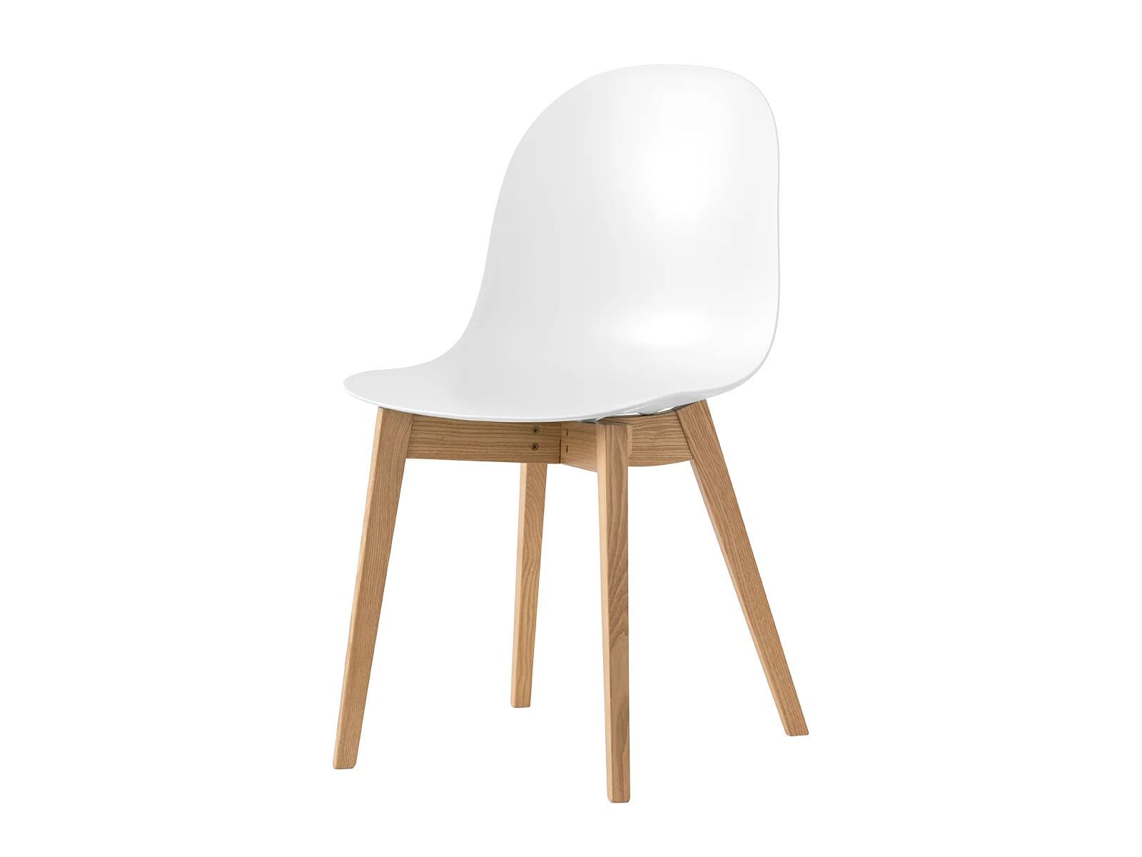 Стул из полипропилена с ножками из массива дерева Connubia Академия ARCH-00033292