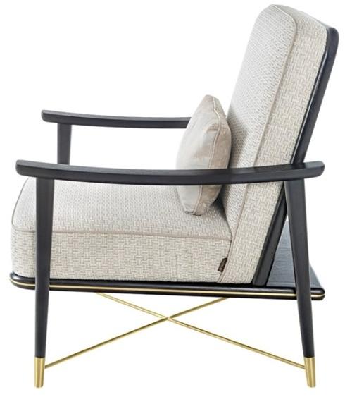 FRATO Кресло из ткани с подлокотниками Brasilia Fup010037aah  - Вид №2