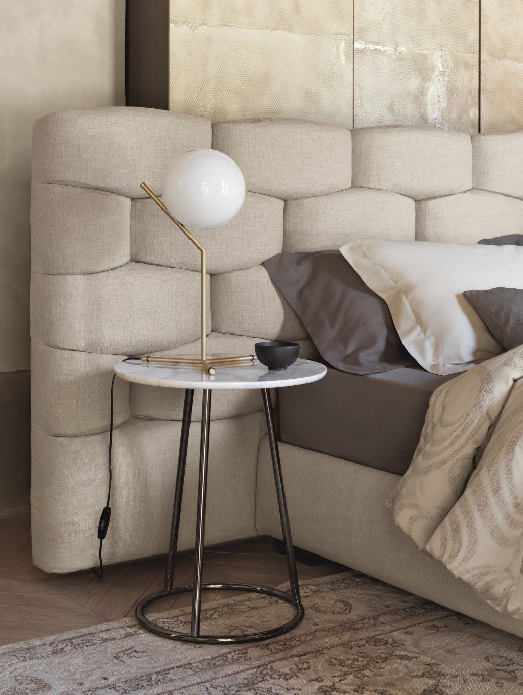 Круглый мраморный журнальный столик Flou Angle ARCH-00079506 - Вид №1