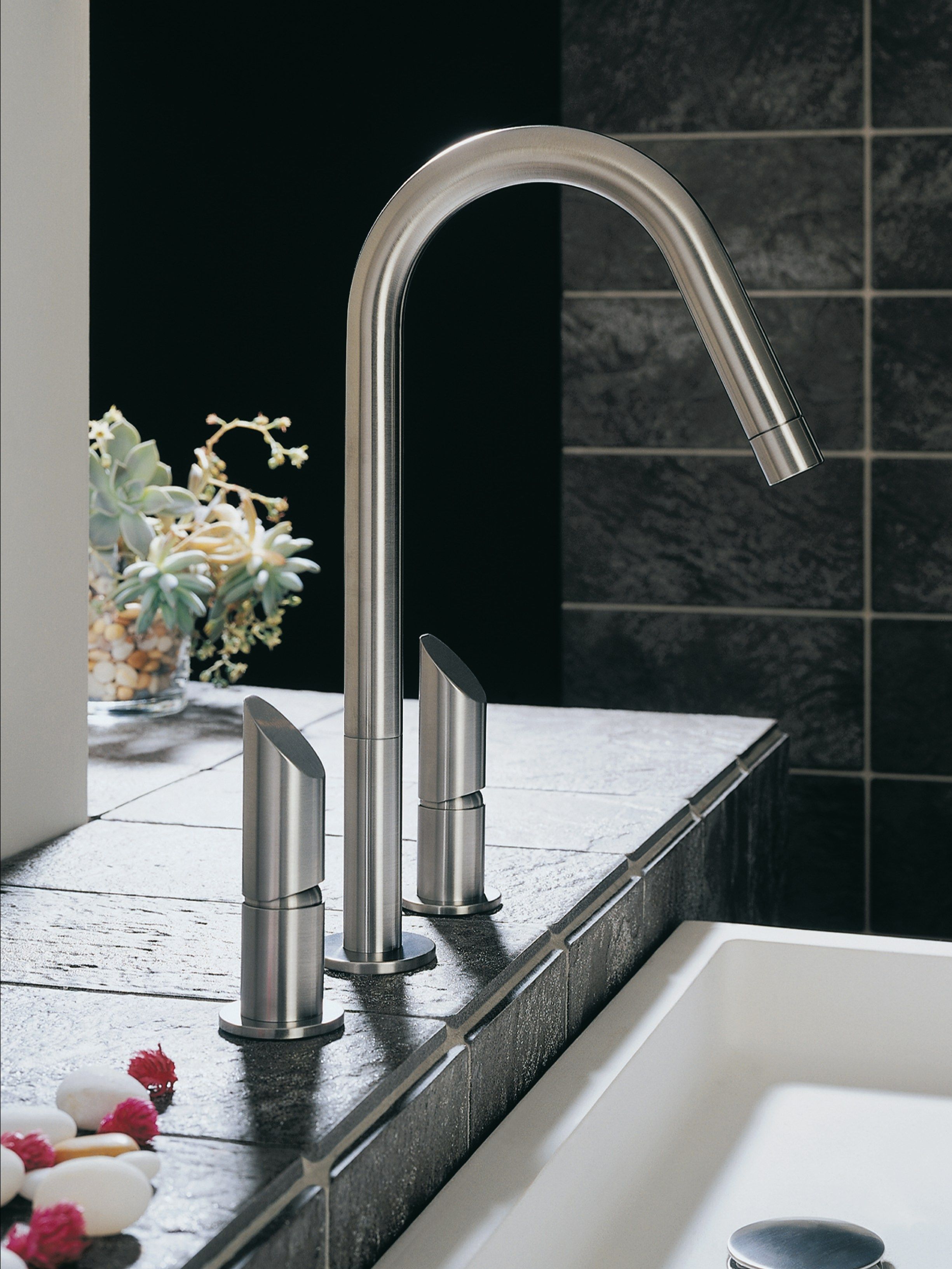 Смеситель для раковины из нержавеющей стали с 3 отверстиями MGS ARCH-00086064 - Вид №2