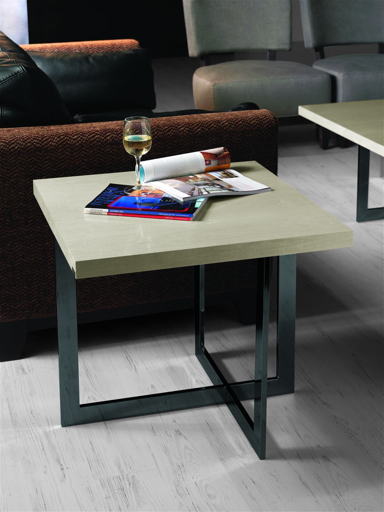 Высокий квадратный деревянный журнальный столик Hurtado Evolution ARCH-00107627 - Вид №5