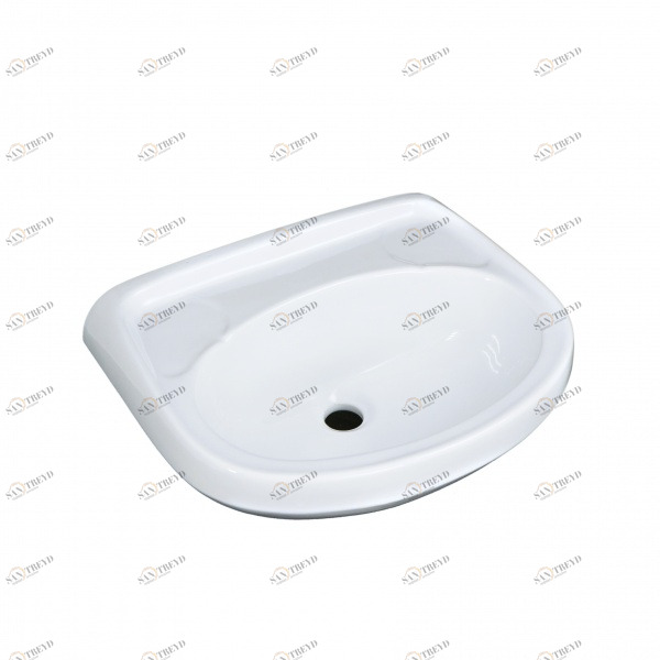 1015115 Подвесная раковина настенная круглая Лобненский Стройфарфор  белая 