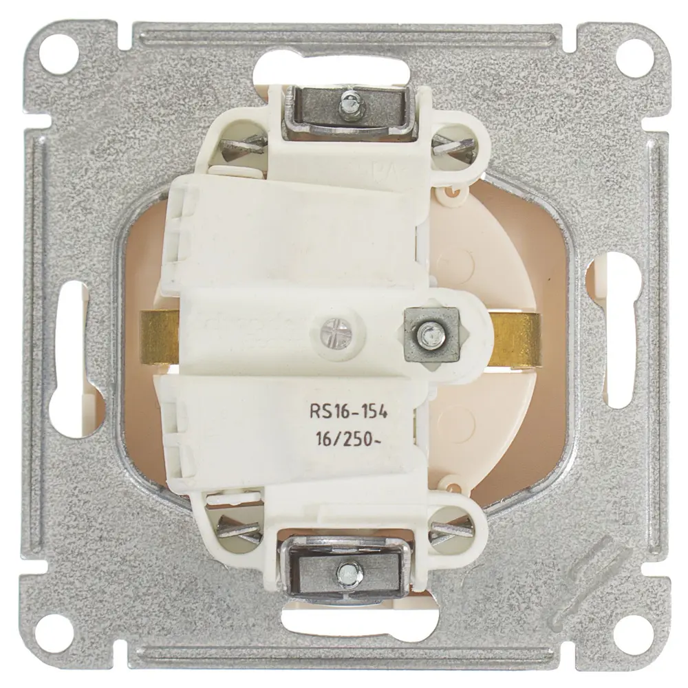 SYSTEME ELECTRIC Розетка скрытого монтажа W59 с заземлением в цвете слоновая кость 18799287 STLM-1111396 - Вид №3