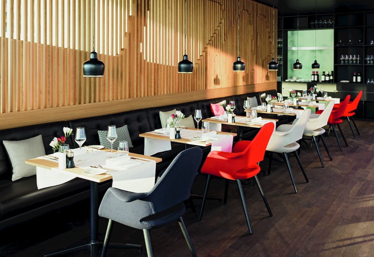 Прямоугольный стол из стали и дерева со спицевым основанием VITRA Bistro Table ARCH-00069729 - Вид №5