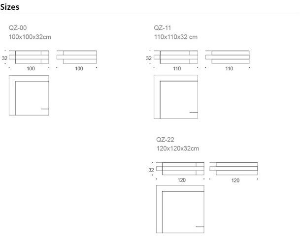 Kendo Mobiliario Низкий квадратный стеклянный журнальный столик с газетницей sun-id-1492310 - Вид №3
