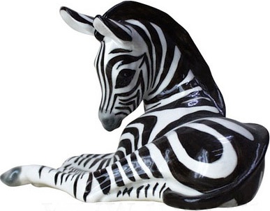 98894 Императорский фарфоровый завод Скульптура "Зебра" Фарфор твердый 