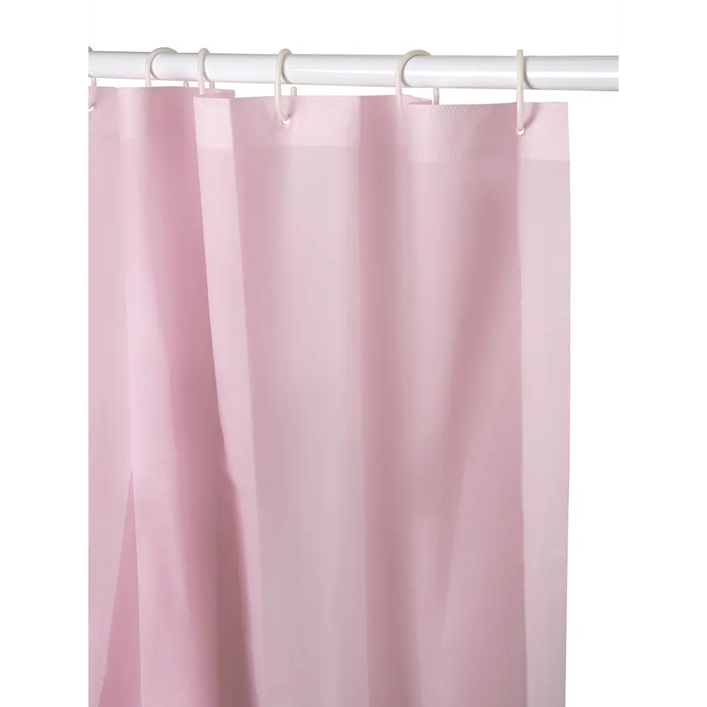 Штора для ванной Delphinium Эва 180x200 см PEVA цвет розовый STLM-2131450 - Вид №1