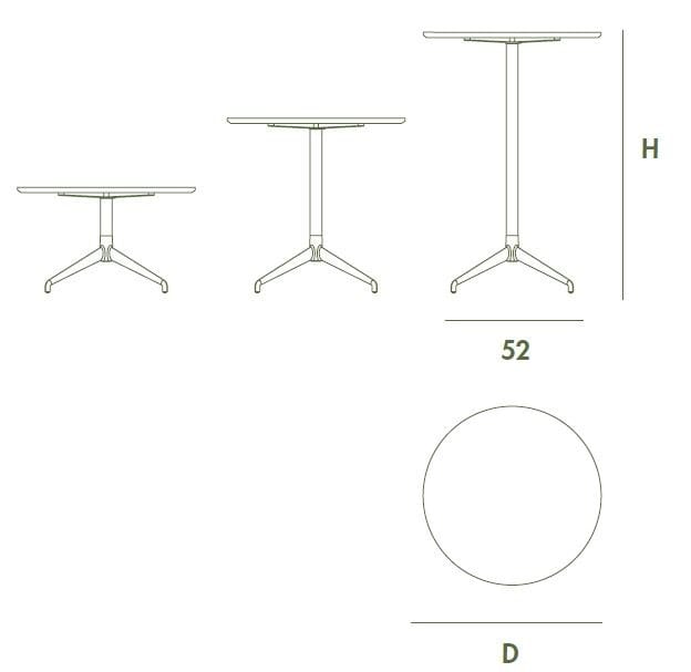 Круглый стол для сада со спицами Sovet Italia ALIS ARCH-00045954 - Вид №6