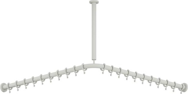 801.34B1461 Карниз с потолочным подвесом HEWI Edition matt | Polyamid  - Вид №2