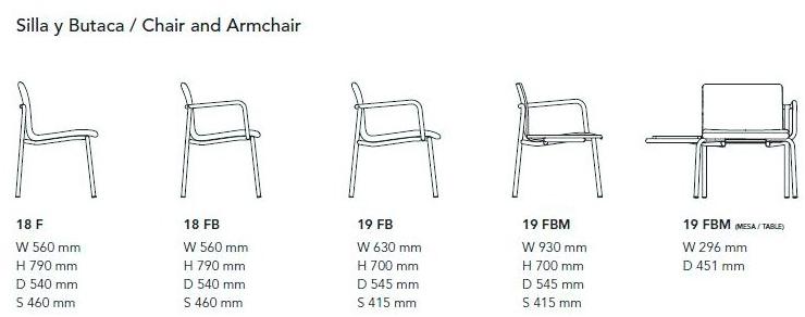 Mobboli Стул из ткани с подлокотниками Save 18 fb - Вид №5