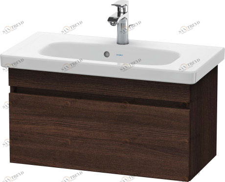 DS639905353 Тумбочка подвесная компакт DuraStyle #DS6399 730 x 368 мм Каштан темный, декор Duravit