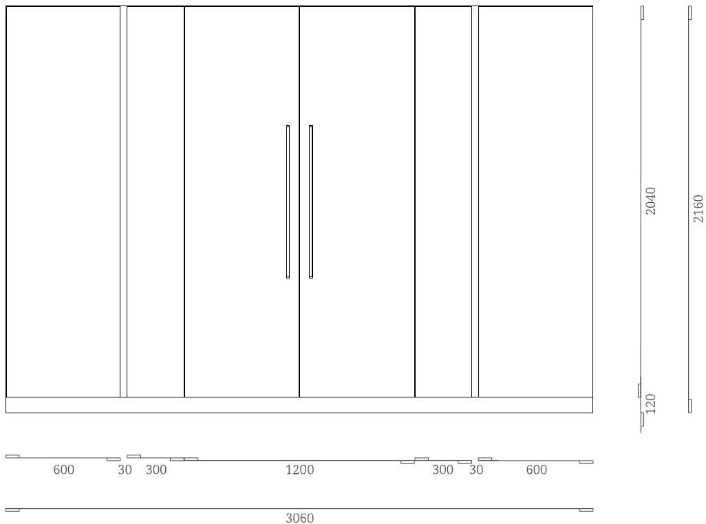 Febal Casa Линейная кухня без ручек sun-id-1504881 - Вид №8