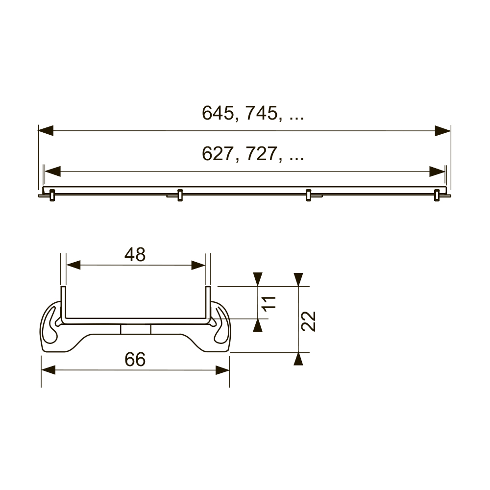 601070 Декоративные панели прямые Tece TECEdrainline - Вид №1