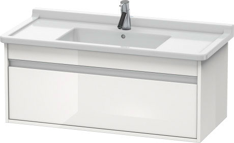 KT666501818 Ketho Тумбочка подвесная Белый матовый, декор Duravit - Вид №2