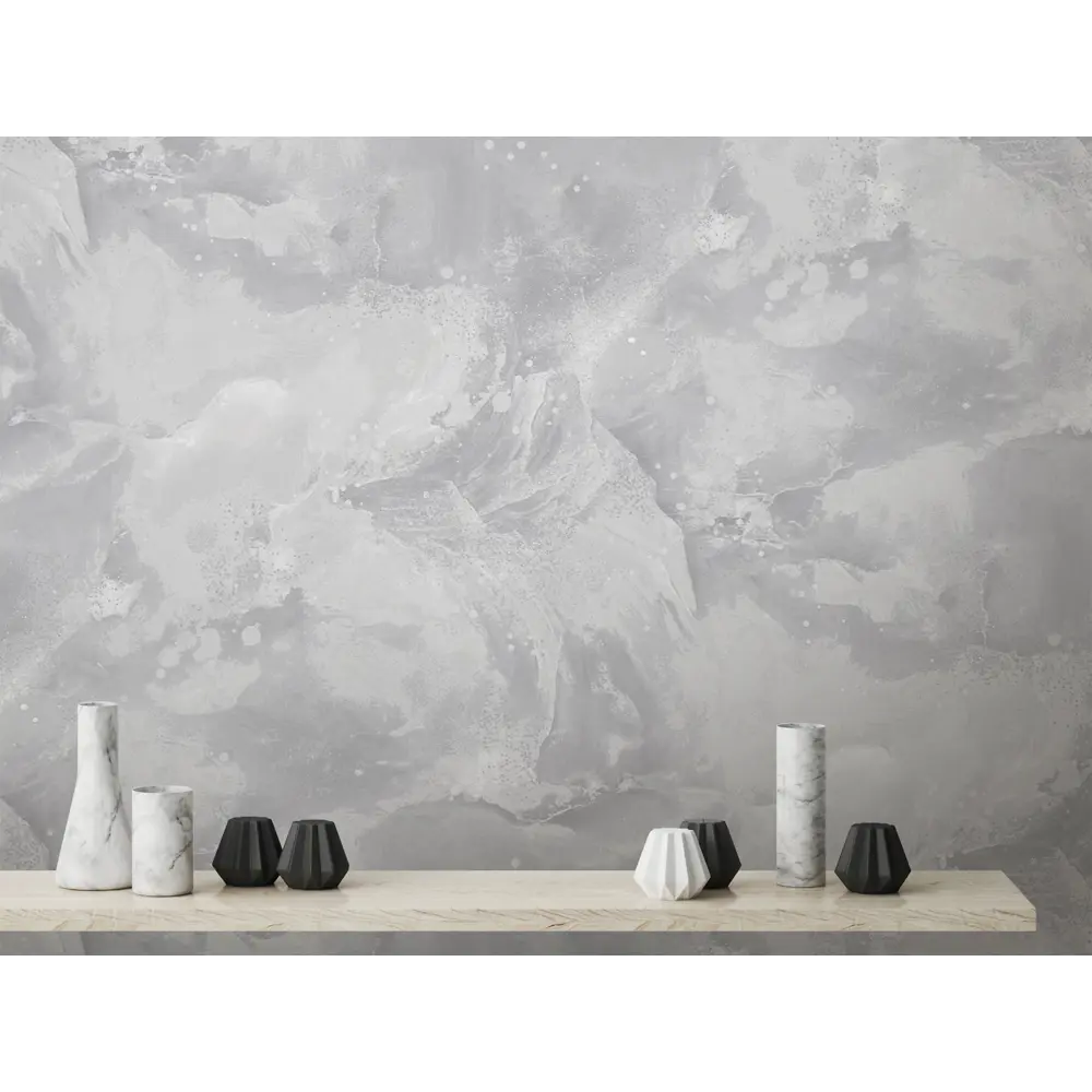 Victoria Stenova Lilian - Серые флизелиновые обои с рельефным узором 89346020 STLM-0837713 - Вид №3