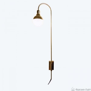 Aromas HELMET CURVE A1219 gold настенный светильник