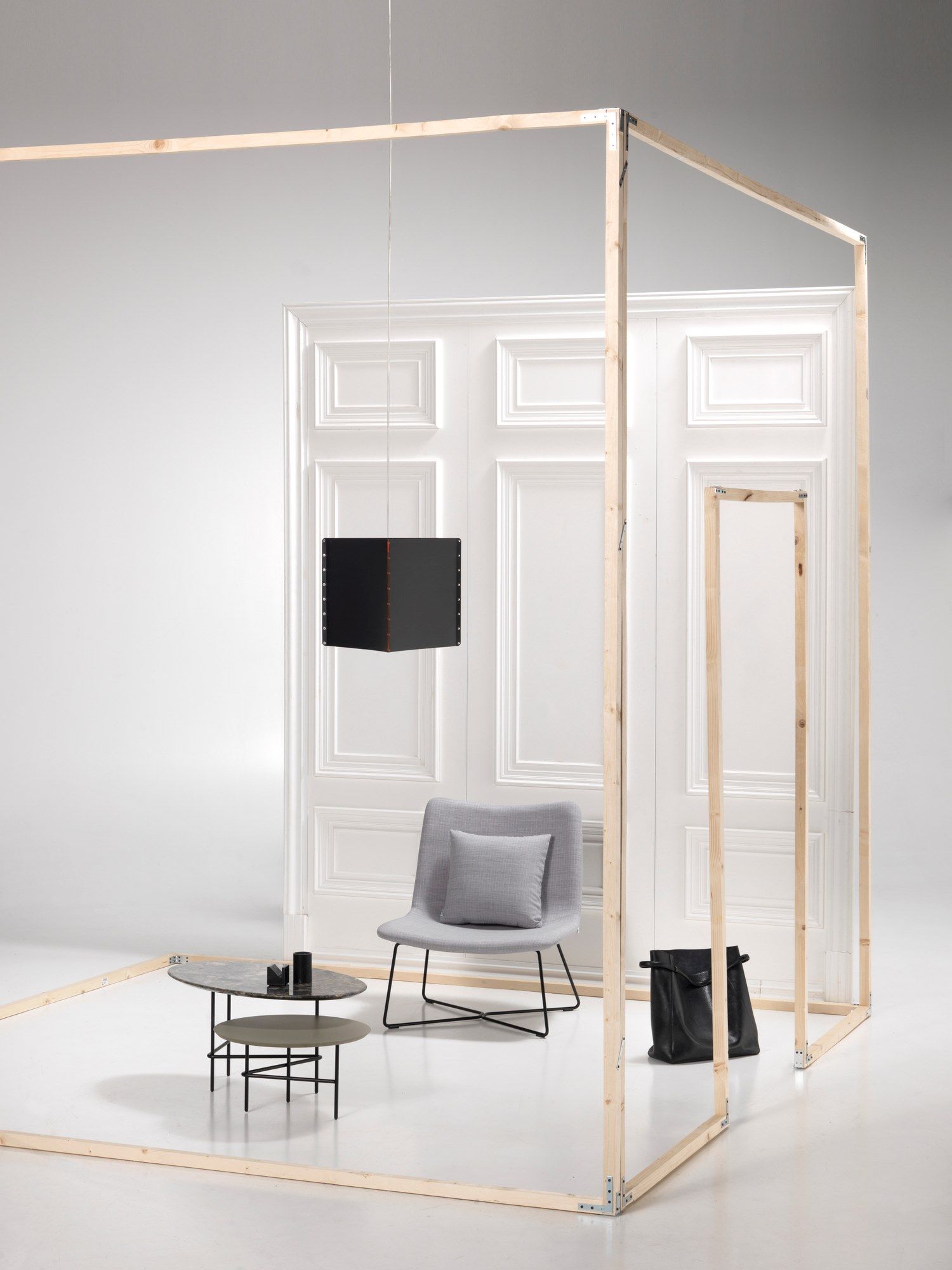 Низкий журнальный столик с двойной столешницей из мрамора и МДФ SITIA LOVERS ARCH-00088209 - Вид №8