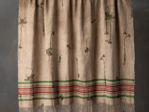 Льняной плед