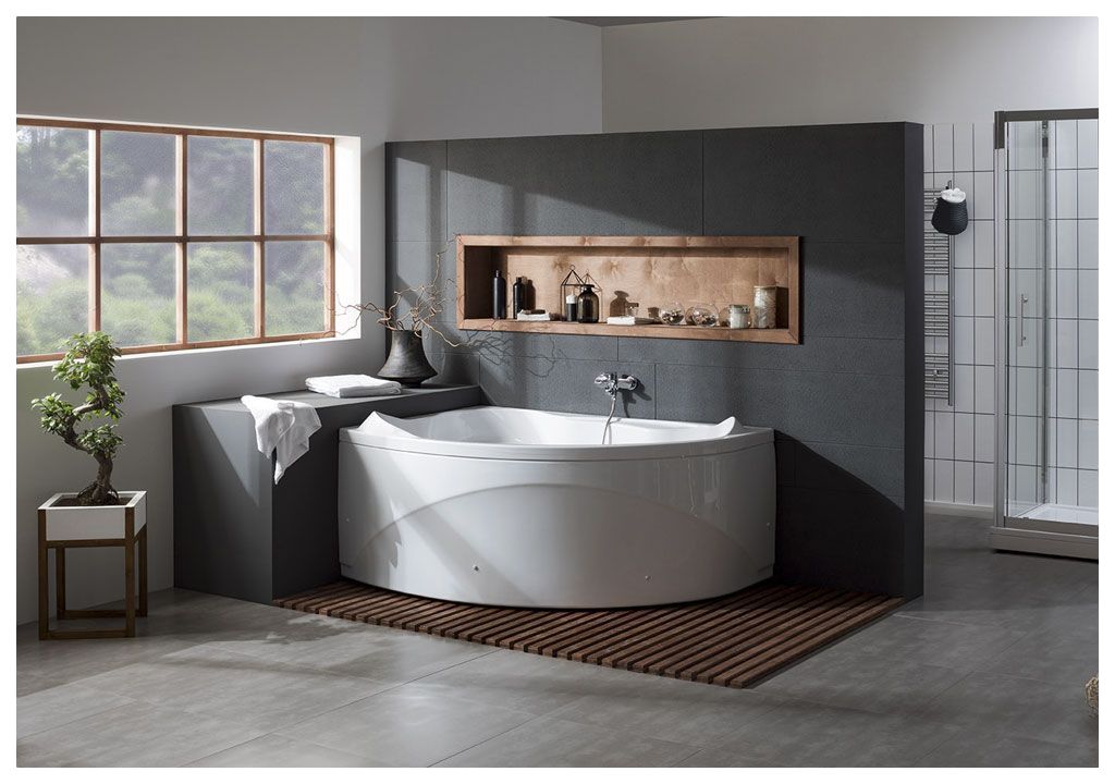 Акриловая ванна Aquanet Jamaica 160x100 L (г/м, а/м, сп/м, с/п, А3р, к/б, эл/у) 00168064 - Вид №5