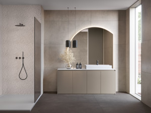 Напольный умывальник с дверцами