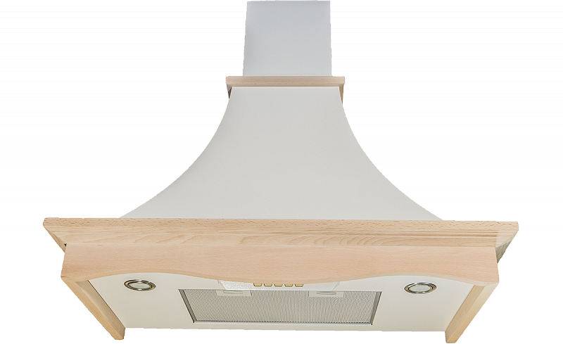 OLIMPIA 90 WM B Настенная вытяжка, ширина 90 см, отвод/рециркуляция, 650 м3/час, электронное управление, 3 скорости,галогеновое освещение 2х20 вт, таймер, анодированный алюминиевый жироулавливающий фильтр, угольный фильтр с6с (опция), 42-58 дб, цвет белый Santreyd  - Вид №1