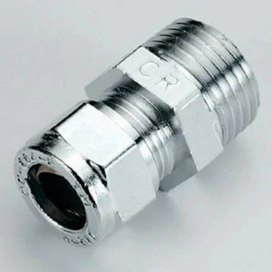 Муфта обжим-Н хромированная TIEMME 22х3/4"