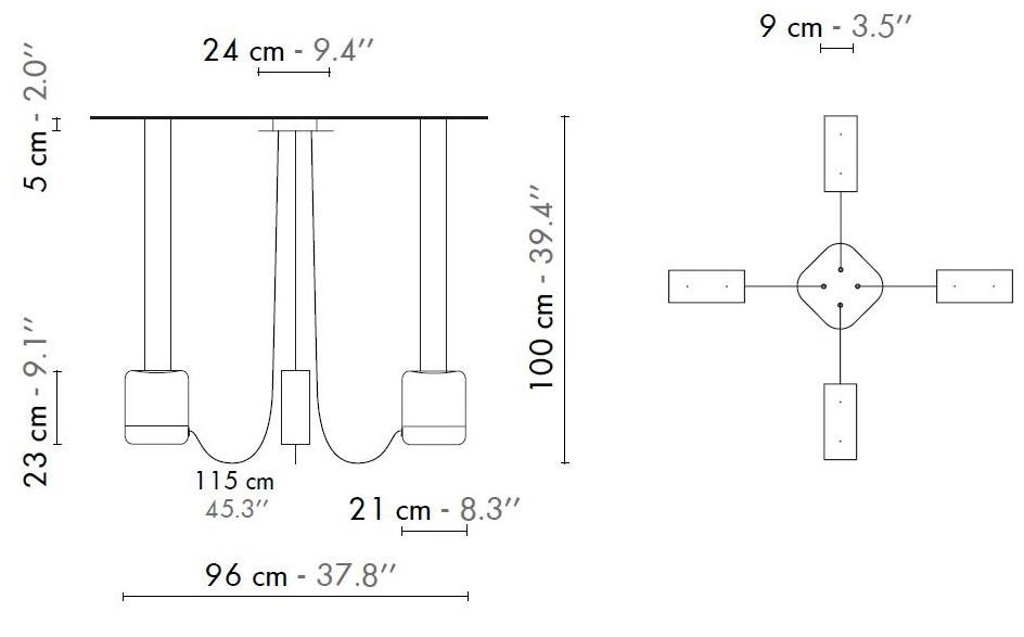 designheure Светодиодная подвесная лампа Eau de lumière Lu4predlm - Вид №3