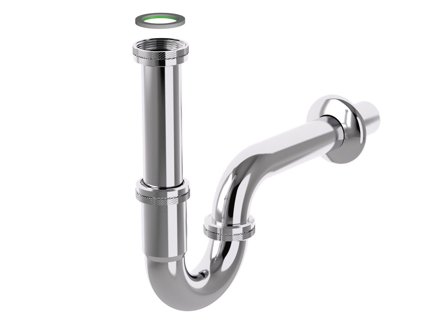 Сифон из нержавеющей стали для умывальника Bonomini TUBULAR ARCH-00137907