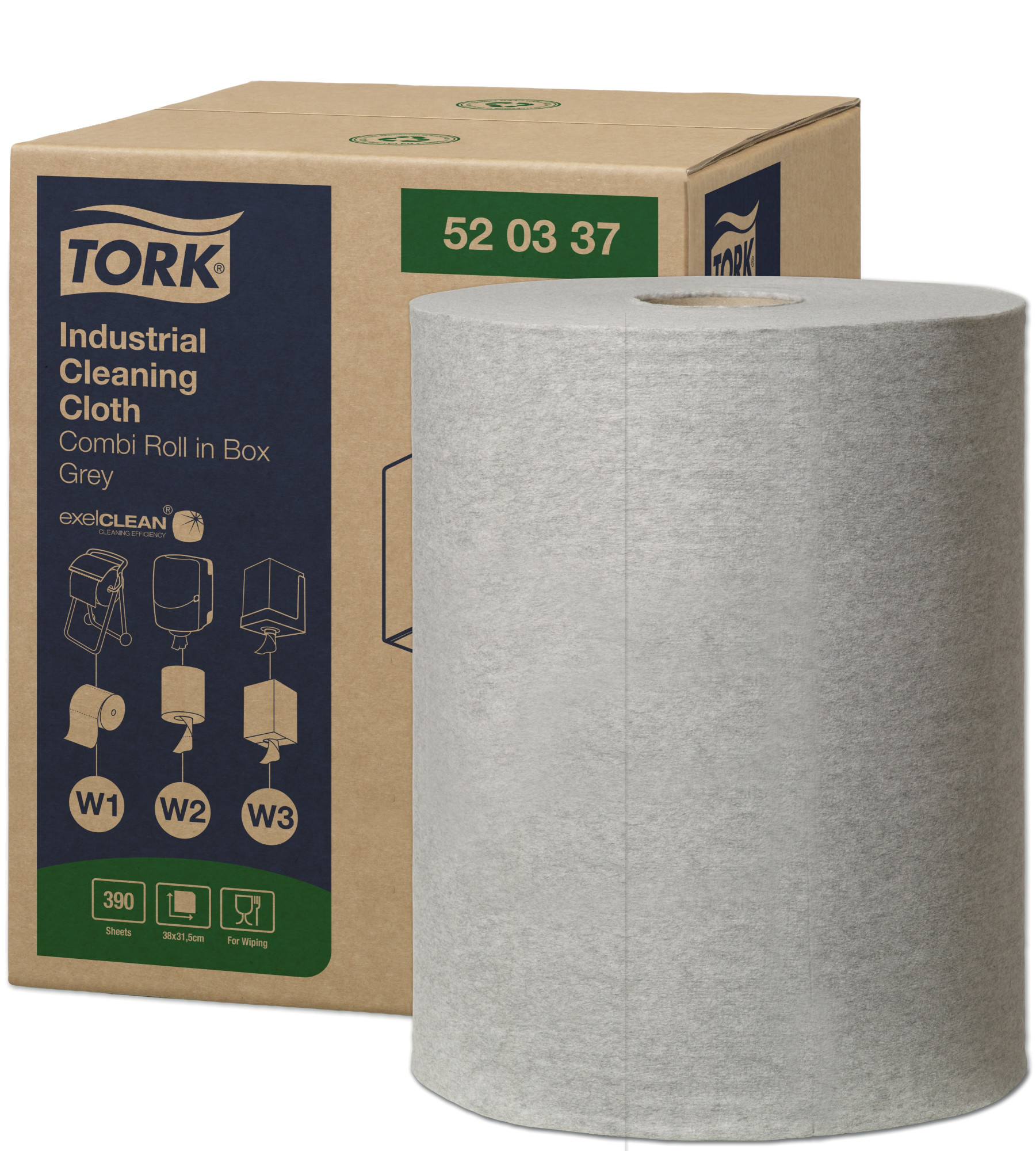 52033750 Салфетка нетканая для очистки от промышленных загрязнений Tork 