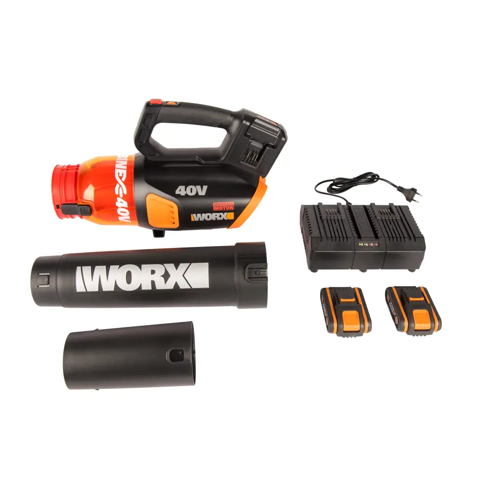 Воздуходувка аккумуляторная Worx WG584E, 40 В (АКБ и ЗУ в комплекте) STLM-2022567 - Вид №1