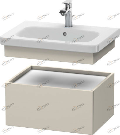 DS628009191 DuraStyle Шкафчик Серо-коричневый декор Duravit